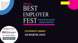 BEST EMPLOYER FEST - ediția a IV-a Festival de bune practici “employee experience”