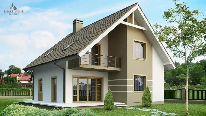 Poza De ce sa optezi pentru o casa mica cu mansarda. Smart Home Concept te ajuta