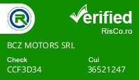 Date firma BCZ MOTORS SRL - Risco Verified